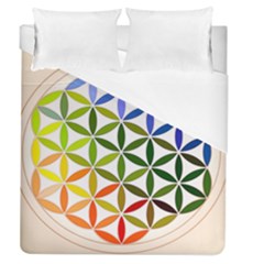 Mandala Rainbow Colorful Duvet Cover (queen Size) by Grandong