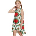 Retro 1880s Flowers Pattern 13 Kids  Frill Swing Dress View2