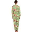 Retro 1880s Flowers Pattern 17 Hooded Jumpsuit (Ladies) View2