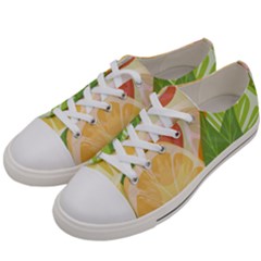 Citrus Fruit Healthy Vitamin Women s Low Top Canvas Sneakers by Paksenen