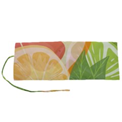 Citrus Fruit Healthy Vitamin Roll Up Canvas Pencil Holder (s) by Paksenen