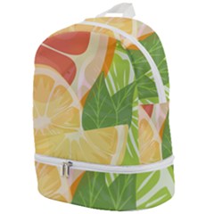 Citrus Fruit Healthy Vitamin Zip Bottom Backpack by Paksenen