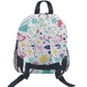 cute bird pattern Kids  Age 5-10 Lightweight School Backpack with Side Pockets View2