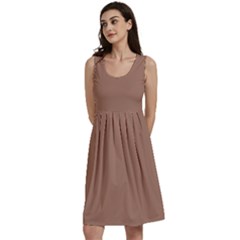 Mocha Mousse Hex Code #a47864 Classic Skater Dress by dressshop