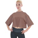 Mocha Mousse Hex Code #a47864 Mock Neck T-Shirt View1