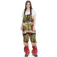 Collage Women s Front Zip Ski And Snowboard Bib Pants by bestdesignintheworld