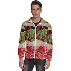 Collage Men s High Neck Windbreaker by bestdesignintheworld