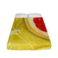 Fruit, Lemon Fitted Sheet (full/ Double Size) by kyorashop23