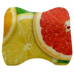 Fruit, Lemon Velour Head Support Cushion by kyorashop23