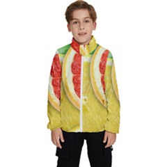 Fruit, Lemon Kids  High Neck Windbreaker by kyorashop23