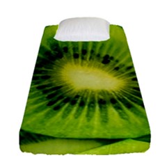 Kiwi Fruits, Close-up, Exotic Fruit Fitted Sheet (single Size) by kyorashop23