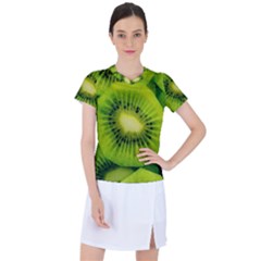 Kiwi Fruits, Close-up, Exotic Fruit Women s Sports Top by kyorashop23