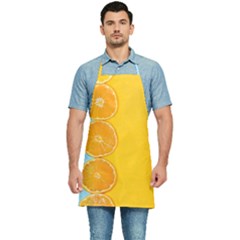 Orange, Slices, Fruit, Citrus Kitchen Apron by kyorashop23