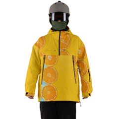 Orange, Slices, Fruit, Citrus Men s Ski And Snowboard Waterproof Breathable Jacket by kyorashop23