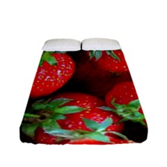 Strawberry, Berries, Fresh, Red Fitted Sheet (full/ Double Size) by kyorashop23