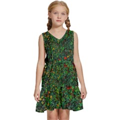 Grass Nature Meadow Kids  Sleeveless Tiered Mini Dress by Hannah976