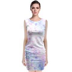 Digital Art Artwork Abstract Pink Purple Classic Sleeveless Midi Dress by Dutashop