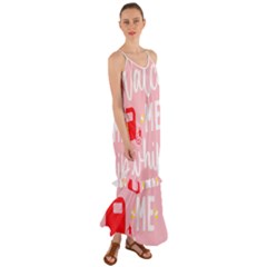 Watch Me Whip  Cami Maxi Ruffle Chiffon Dress by ConteMonfrey