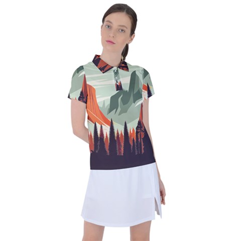 Mountains Women s Polo T-shirt by Salmanaz77