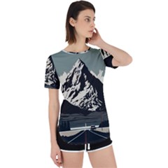 Mountains Perpetual Short Sleeve T-shirt by Salmanaz77