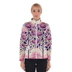 Roses Flowers Bloom Nature Blossom Women s Bomber Jacket by Salmanaz77