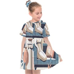 Sculpture Statue Angel Artwork Kids  Sailor Dress by Salmanaz77