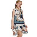 Sculpture Statue Angel Artwork Kids  Frill Swing Dress View3