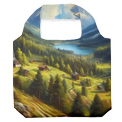 Forest Landscape Nature Trees Premium Foldable Grocery Recycle Bag by Salmanaz77