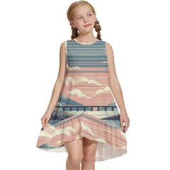 Artwork Painting Sculpture Nature Kids  Frill Swing Dress by Salmanaz77