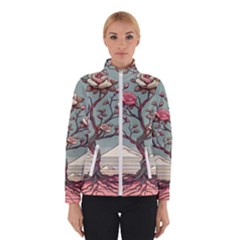 Roses Flowers Bloom Nature Blossom Women s Bomber Jacket by Salmanaz77