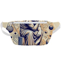 Thinker Sculpture Design Geometric Waist Bag  by Salmanaz77