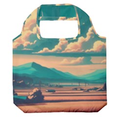 Mountains Countryside Agriculture Premium Foldable Grocery Recycle Bag by Salmanaz77