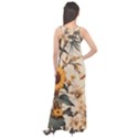 Sunflower Flowers Nature Trees Sleeveless Velour Maxi Dress View2