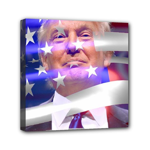 Donald Trump Flag Mini Canvas 6  X 6  (stretched) by vintagetrump