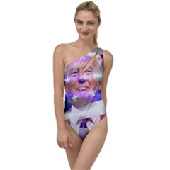 Donald Trump Flag To One Side Swimsuit by vintagetrump