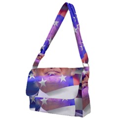 Donald Trump Flag Full Print Messenger Bag (s) by vintagetrump