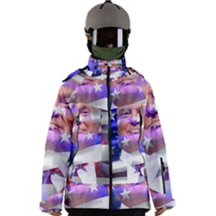 Donald Trump Flag Men s Zip Ski And Snowboard Waterproof Breathable Jacket by vintagetrump