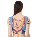 Orange Donald Trump Short Sleeve Crop Top View2