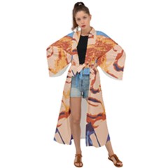 Orange Donald Trump Maxi Kimono by vintagetrump