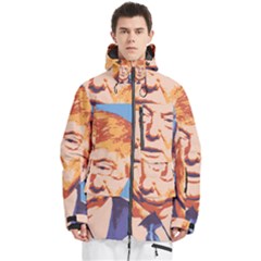 Orange Donald Trump Men s Multi Pockets Zip Ski And Snowboard Waterproof Breathable Jacket by vintagetrump