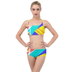 Geometric  Design 04 Layered Top Bikini Set by myclothy