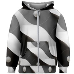 Geometric Design O6 Kids  Zipper Hoodie Without Drawstring by myclothy