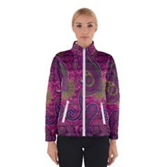 Abstract Purple Pattern Women s Bomber Jacket by Bedest