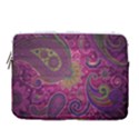 Abstract Purple Pattern 14  Vertical Laptop Sleeve Case With Pocket View1