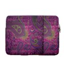 Abstract Purple Pattern 14  Vertical Laptop Sleeve Case With Pocket View2