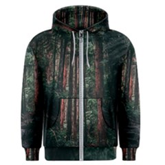 Forest Jungle Trees Tropics Men s Zipper Hoodie by Bedest