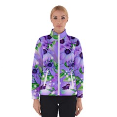 Purple Flower Nature Women s Bomber Jacket by Posterlux