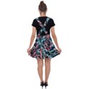 Leaves Pattern Patterns Colorful Velvet Suspender Skater Skirt View2