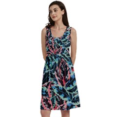 Leaves Pattern Patterns Colorful Classic Skater Dress by Posterlux