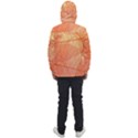 Abstract Texture Of Colorful Bright Pattern Of Transparent Leaves Of Orange And Yellow Color Men s Front Pocket Pullover Windbreaker View2